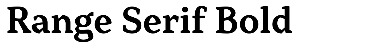 Range Serif Bold